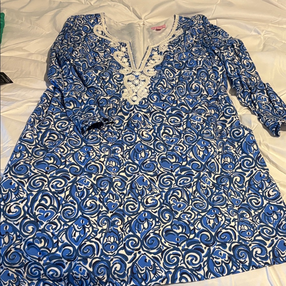 Lilly Pulitzer Julianna Beaded Dress NWOT Sz XL